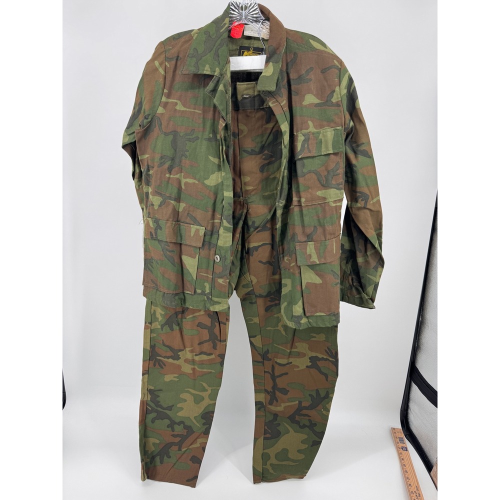 Vintage 70s Kmart Camo‎ Field Jacket and Pants Set Men's Medium Hunting New Old